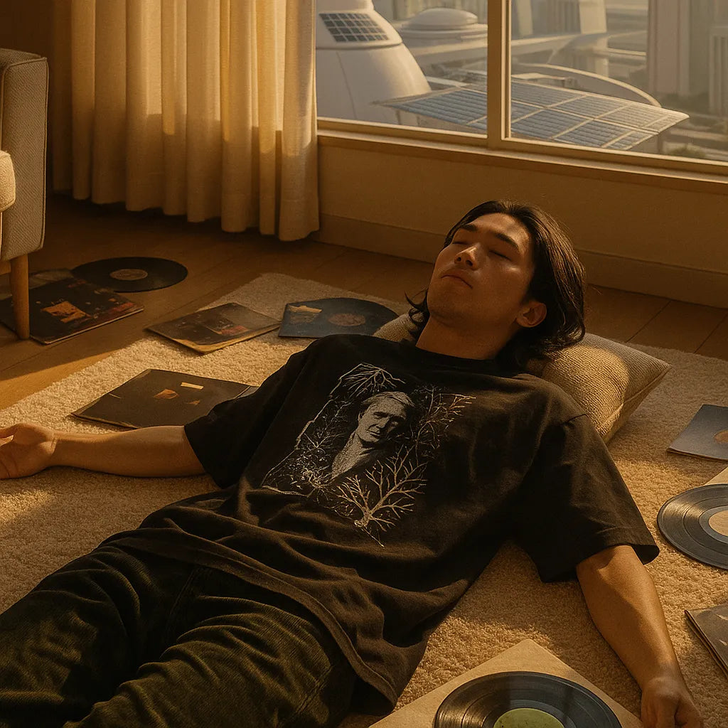 Redes Sin Centro — Camiseta Oversized de Hombro Caído