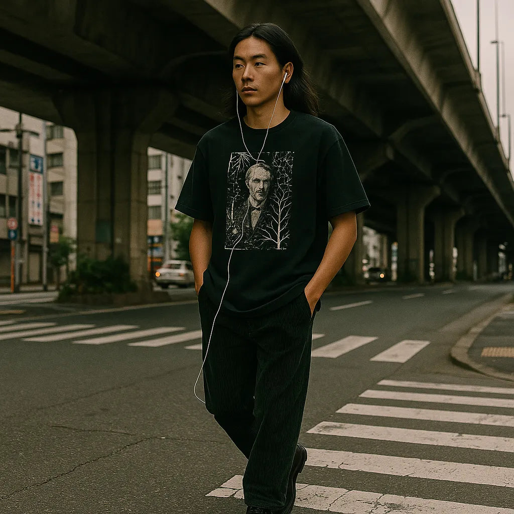Redes Sin Centro — Camiseta Oversized de Hombro Caído