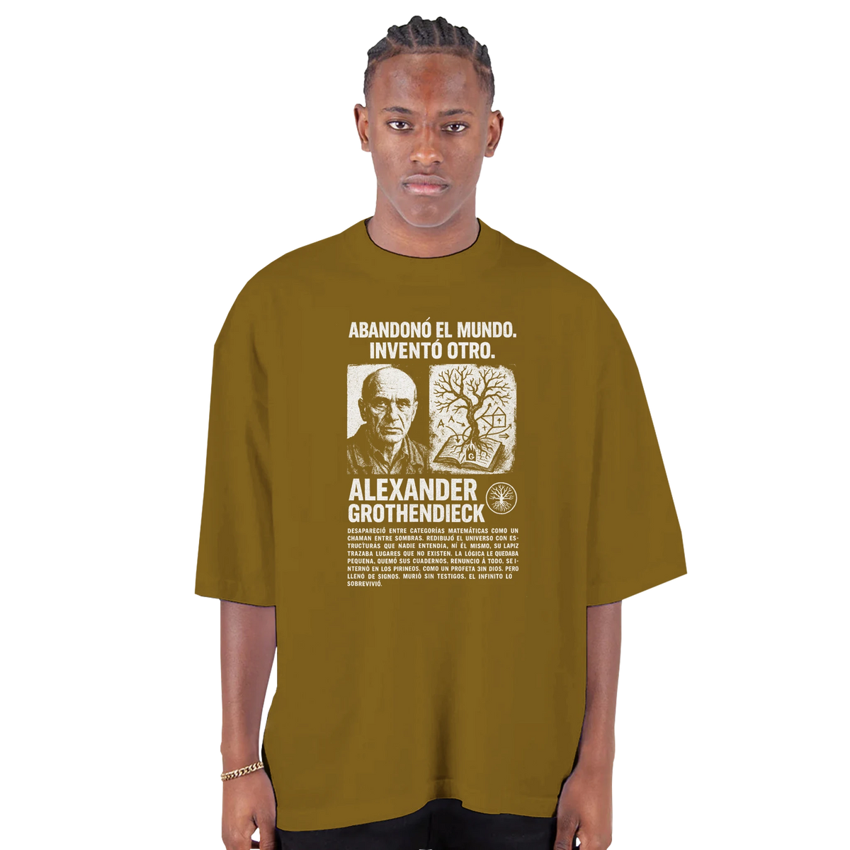 Abdicación del Infinito — Camiseta Oversized de Hombro Caído