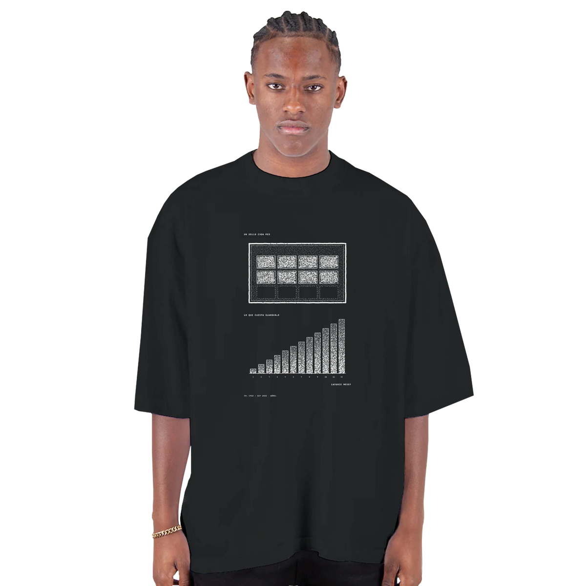 A Stamp Every Month — Oversized Drop-Shoulder T-Shirt