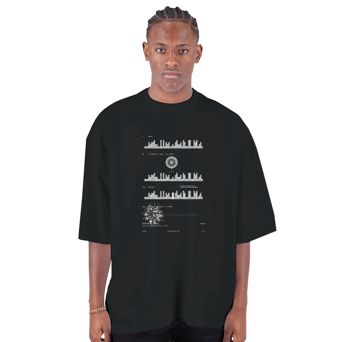 塩基編集 · 切らずに塩基を換える — ドロップショルダー・オーバーサイズTシャツ
