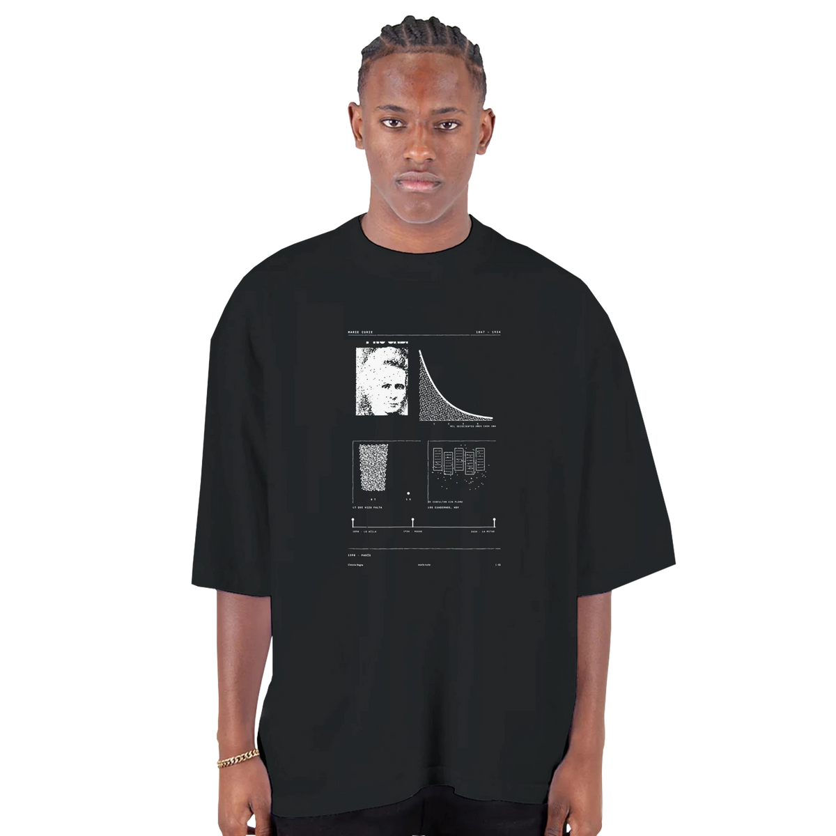 キュリー · 一グラムのために八トン — ドロップショルダー・オーバーサイズTシャツ
