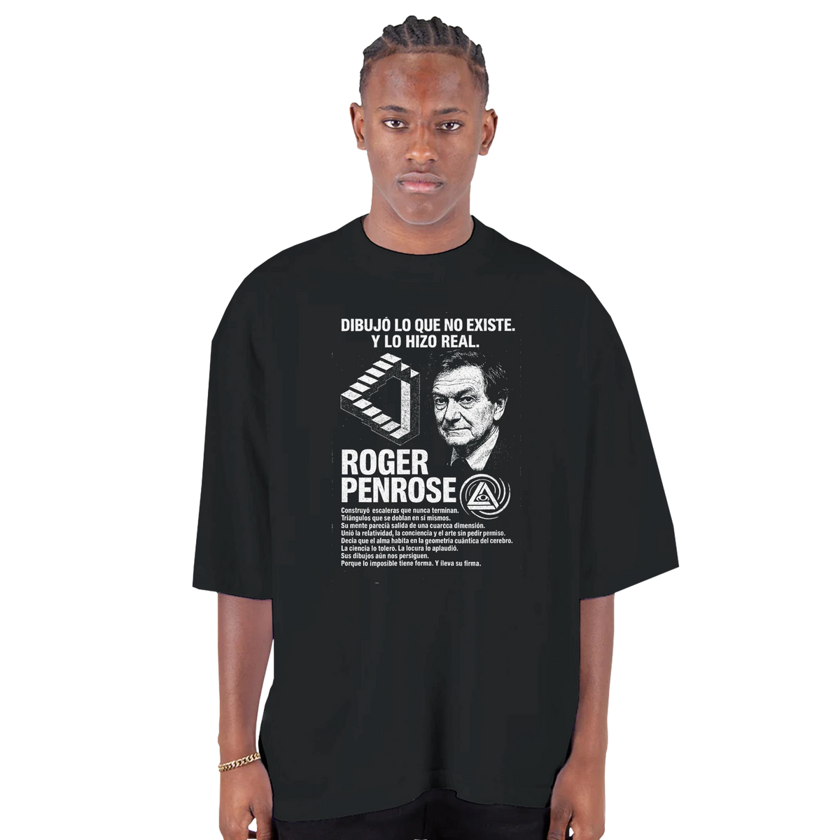 He Drew What Does Not Exist — Oversized Drop-Shoulder T-Shirt