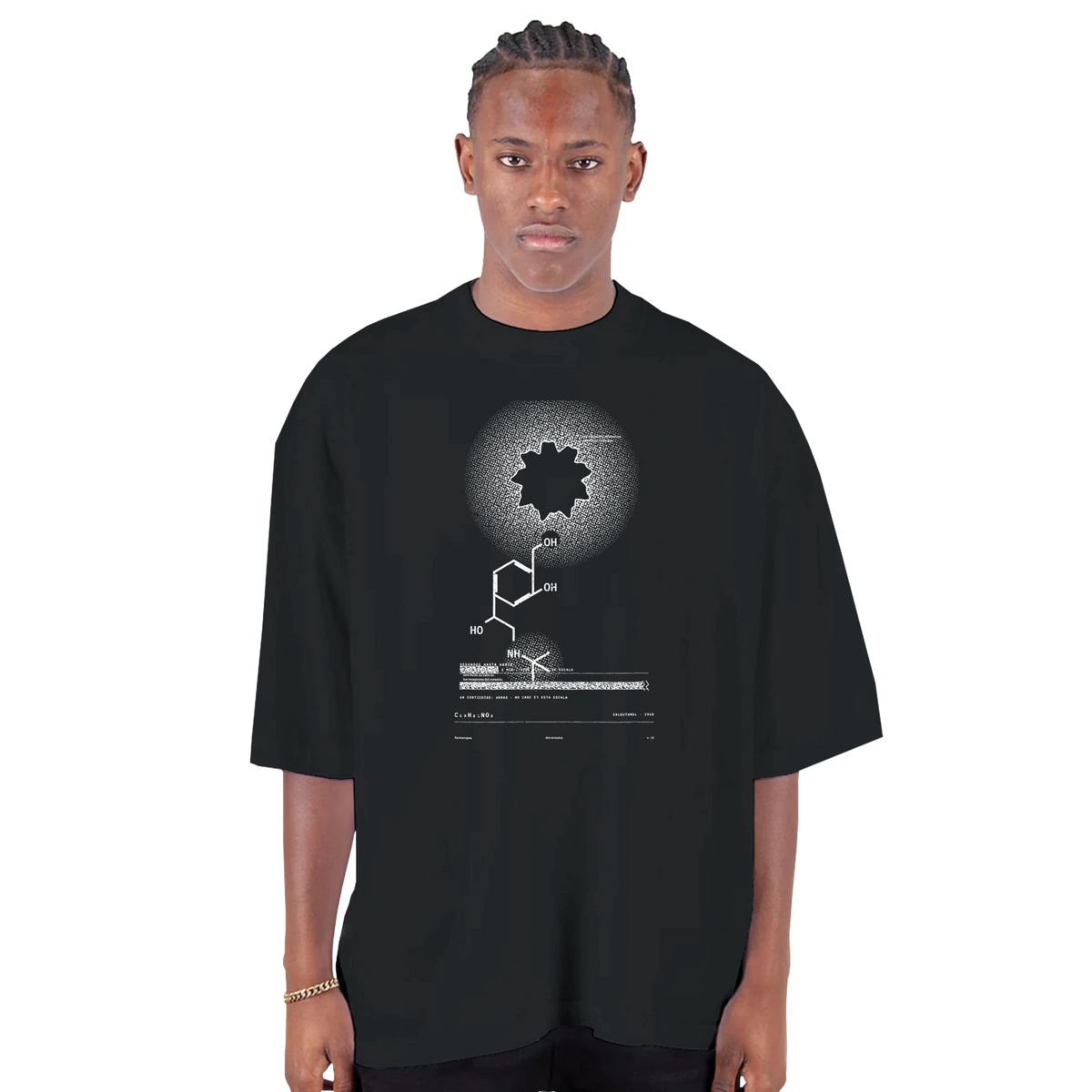 SALBUTAMOL · Dos Minutos — Camiseta Oversized de Hombro Caído