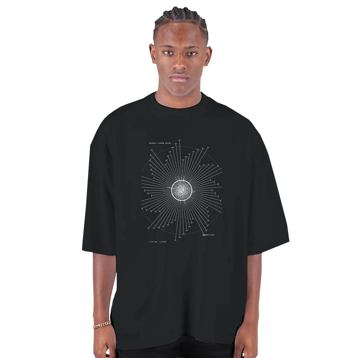 Seventy-Four Warnings — Oversized Drop-Shoulder T-Shirt