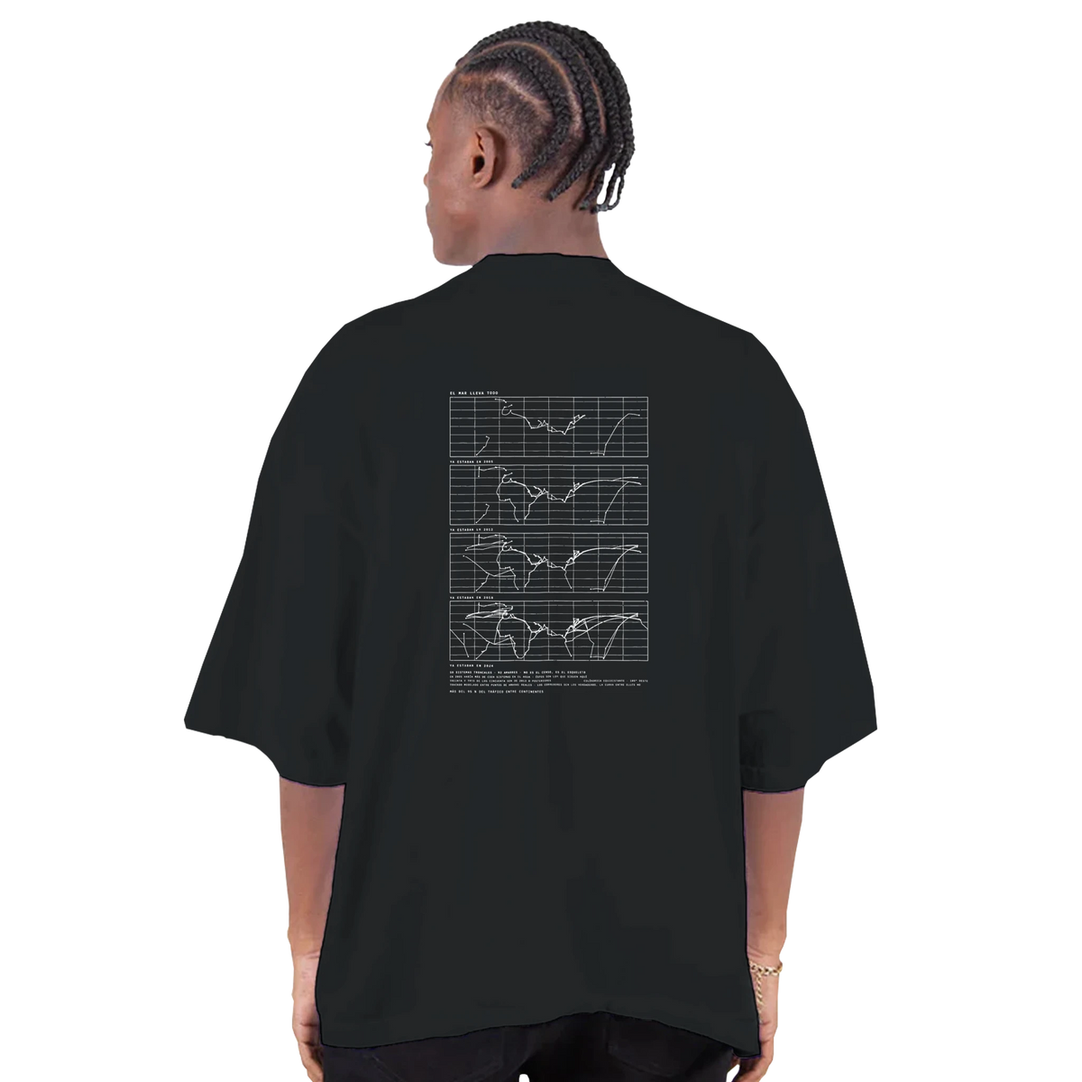 EL CABLE SUBMARINO · El Mar Lleva Todo — Camiseta Oversized de Hombro Caído