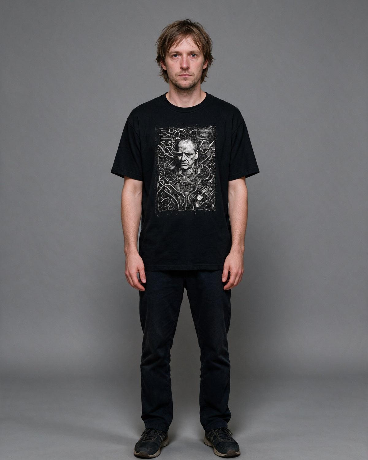 喰われた符号 — ドロップショルダー・オーバーサイズTシャツ
