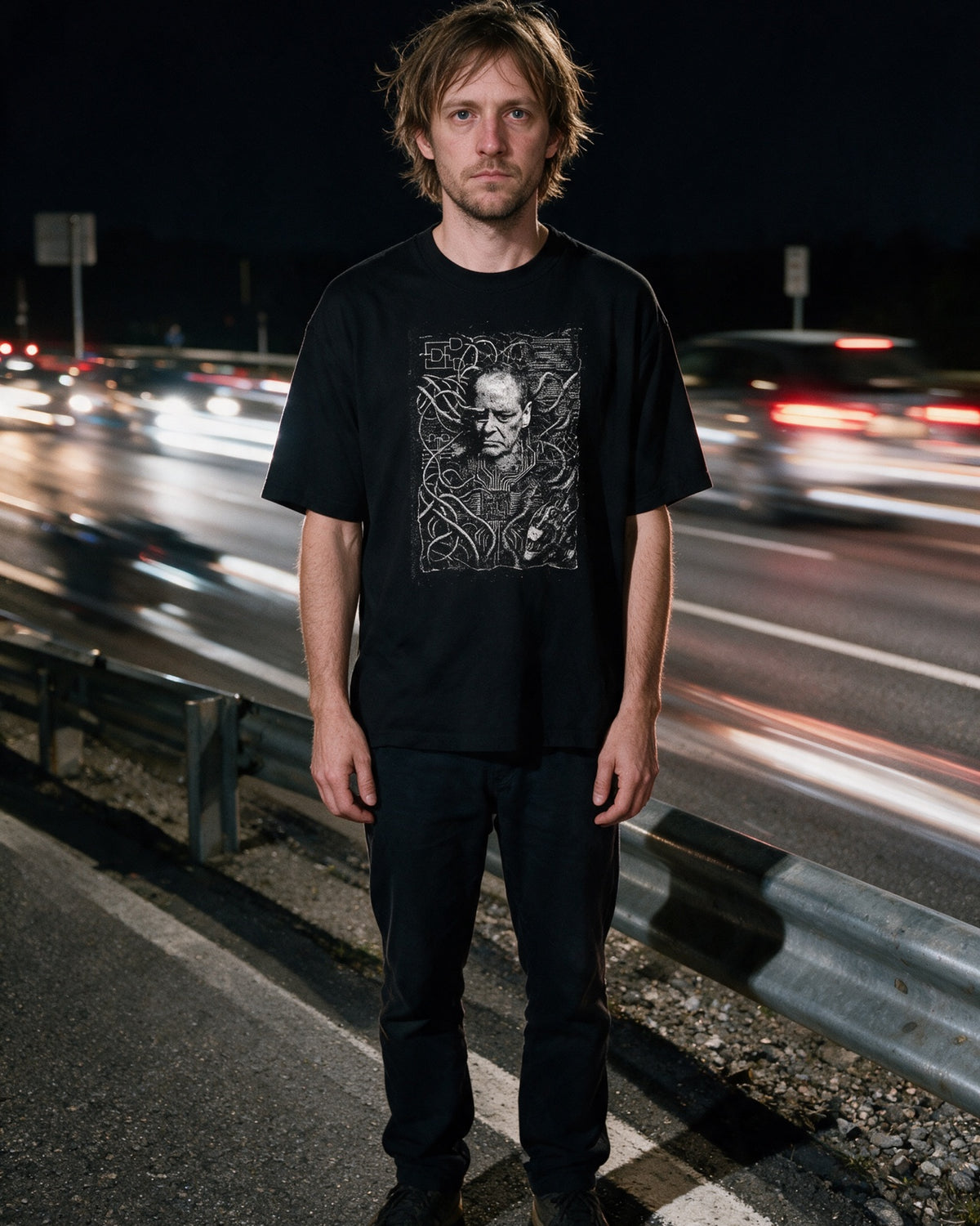喰われた符号 — ドロップショルダー・オーバーサイズTシャツ
