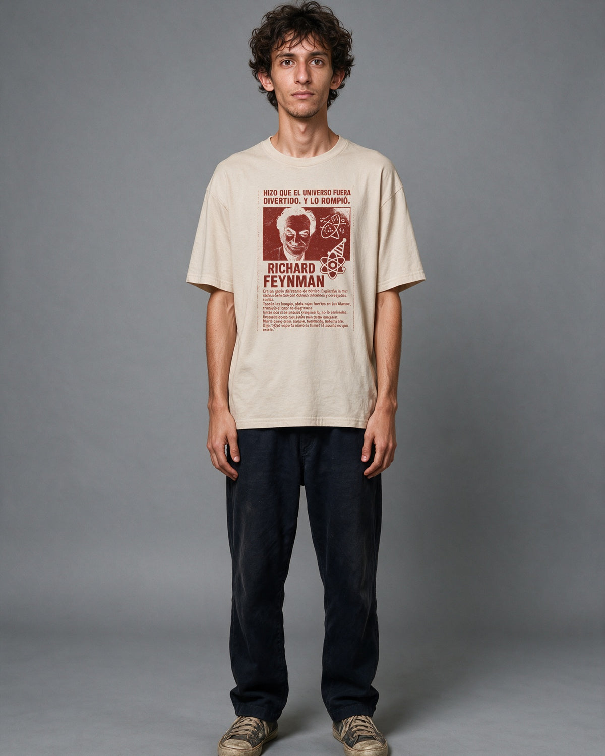 El Juglar de la Entropía — Camiseta Oversized de Hombro Caído