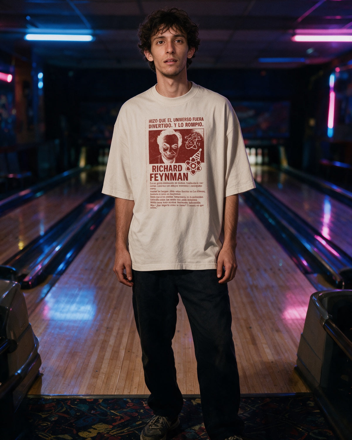 El Juglar de la Entropía — Camiseta Oversized de Hombro Caído