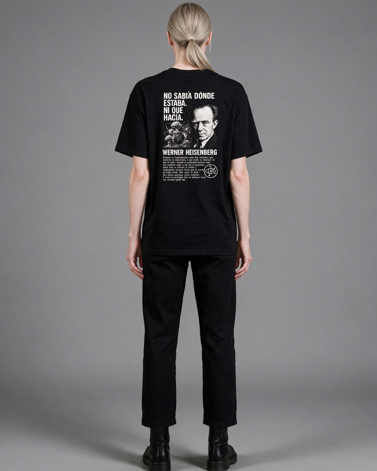Oscilación Primordial — Camiseta Oversized de Hombro Caído