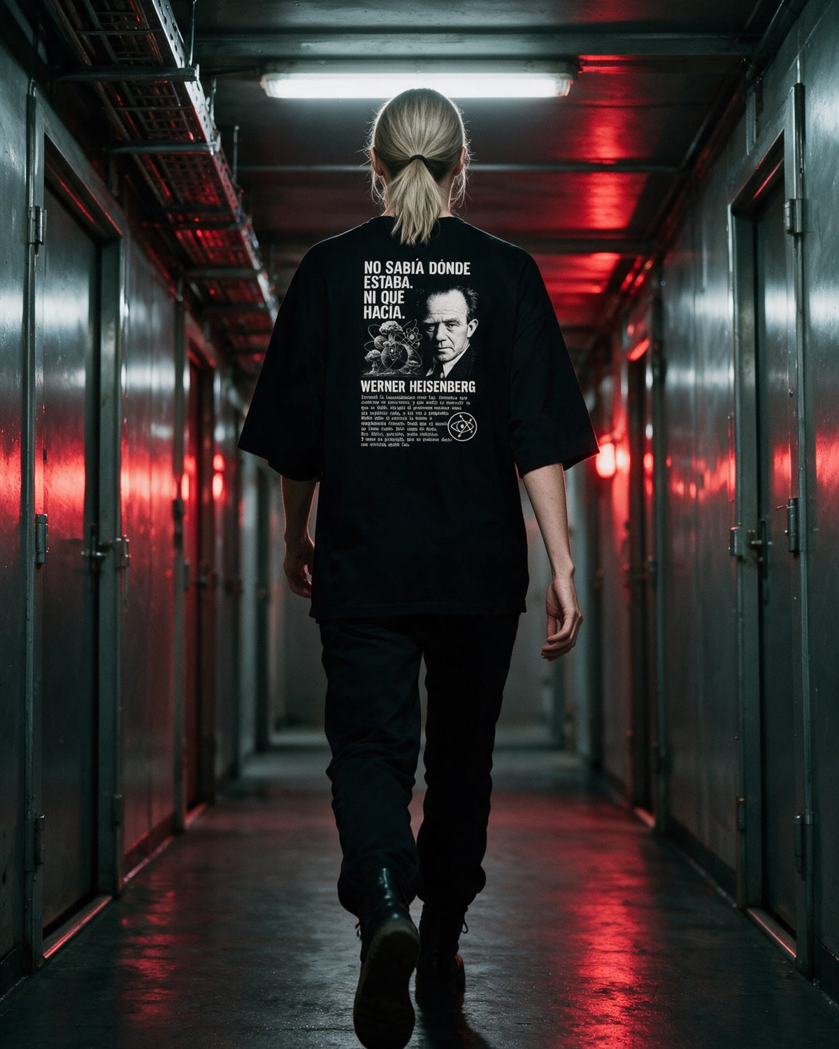 Oscilación Primordial — Camiseta Oversized de Hombro Caído