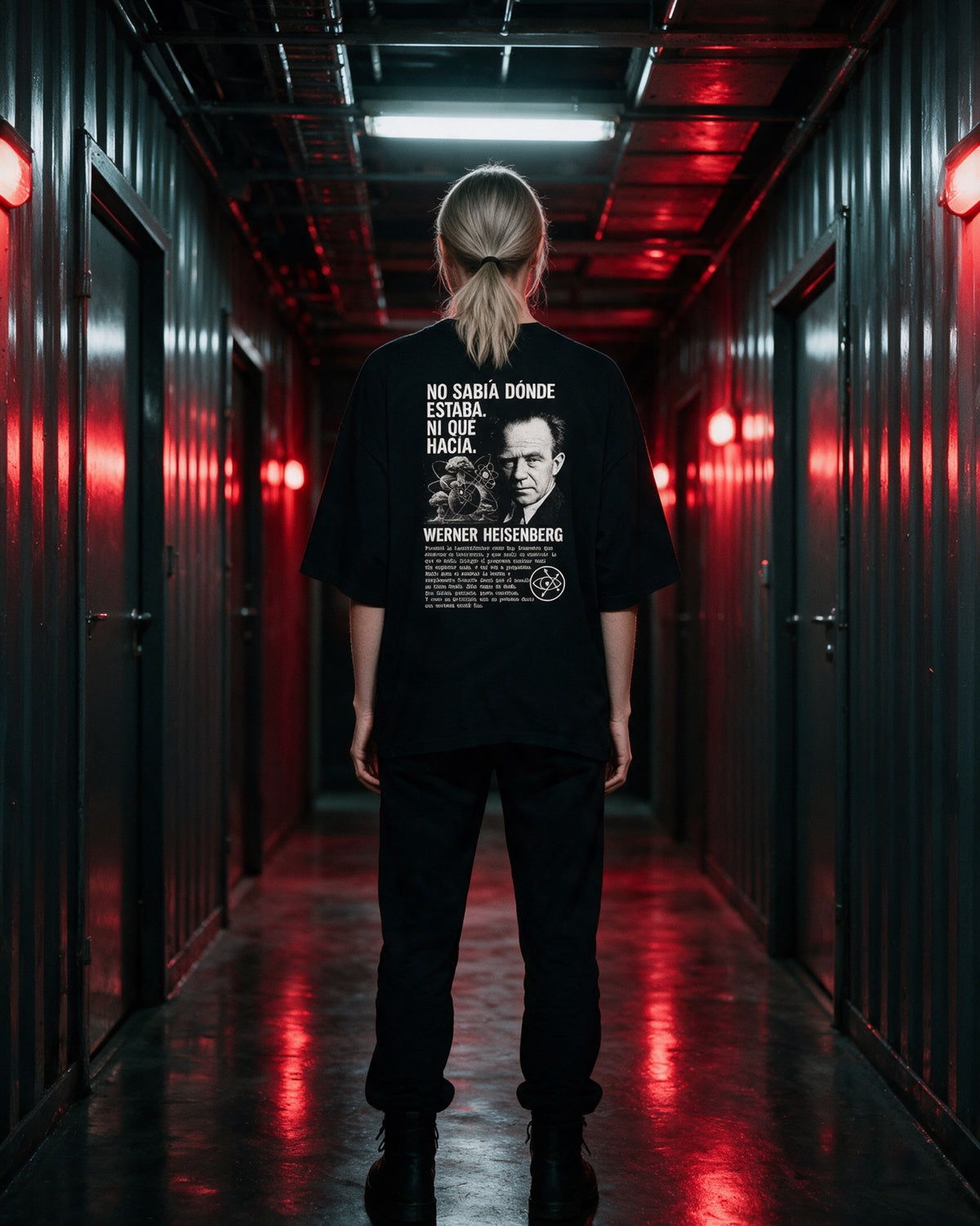 Oscilación Primordial — Camiseta Oversized de Hombro Caído