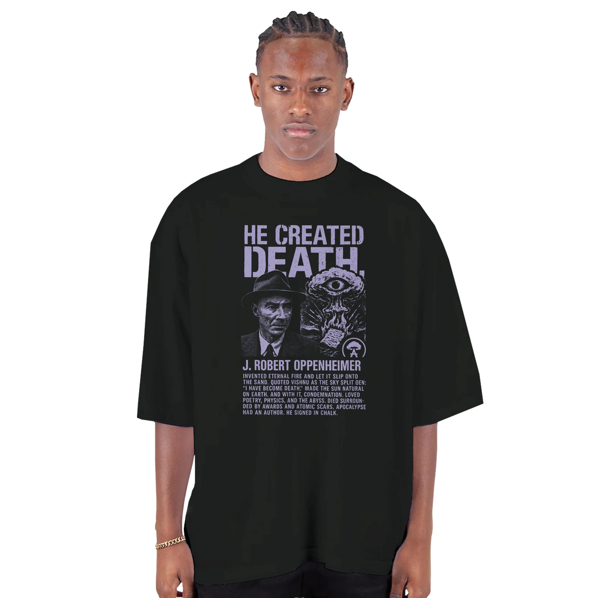 Hijo del Umbral — Camiseta Oversized de Hombro Caído