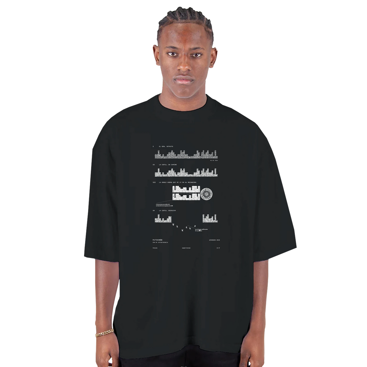 干渉 RNA · 報せを消す — ドロップショルダー・オーバーサイズTシャツ