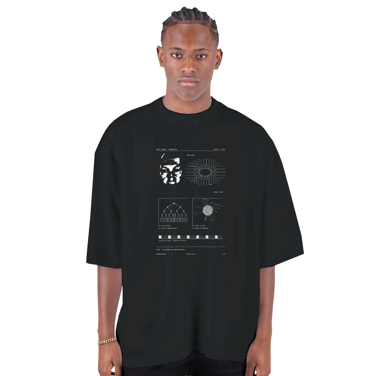 CCRU · 何も帰されない — ドロップショルダー・オーバーサイズTシャツ