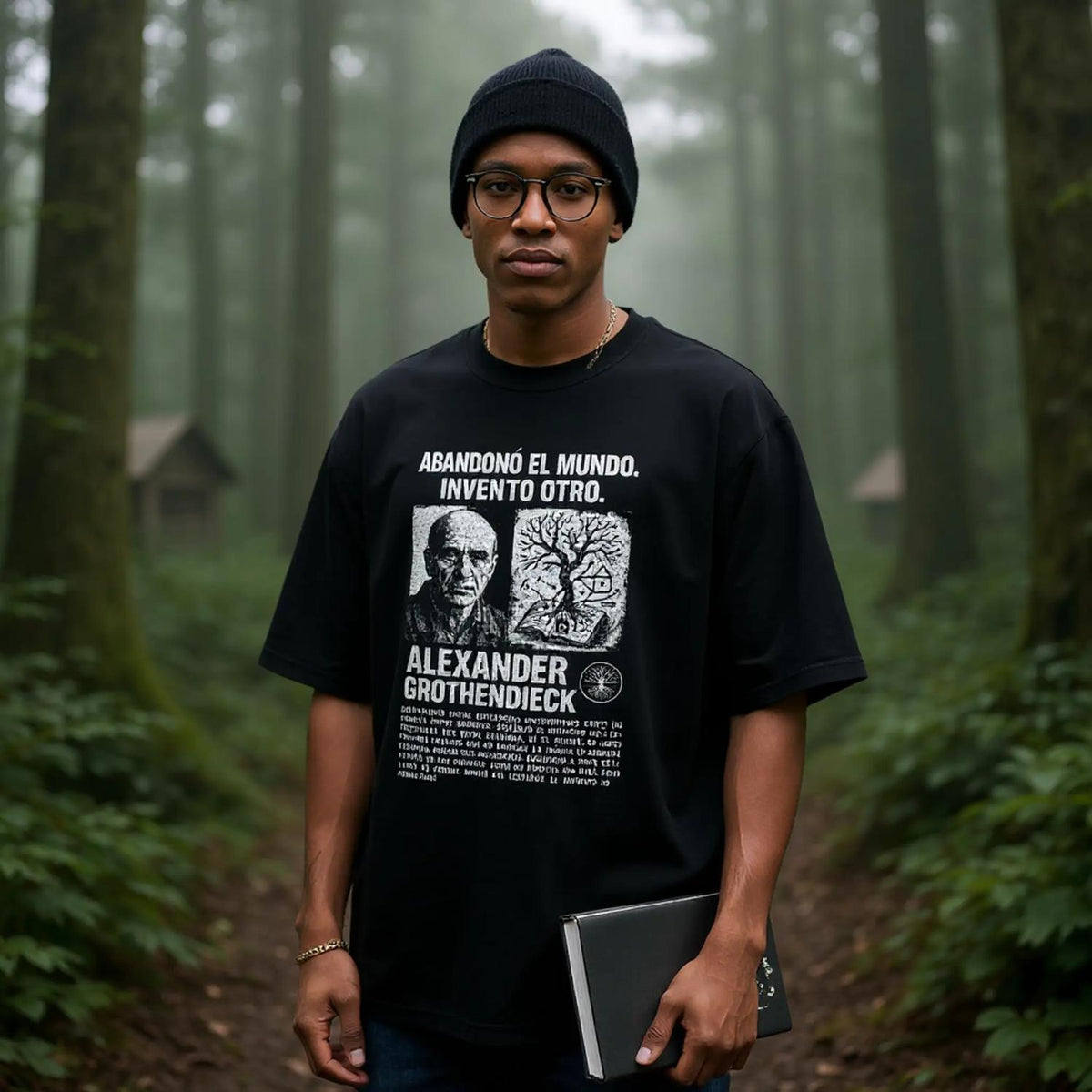 Abdicación del Infinito — Camiseta Oversized de Hombro Caído