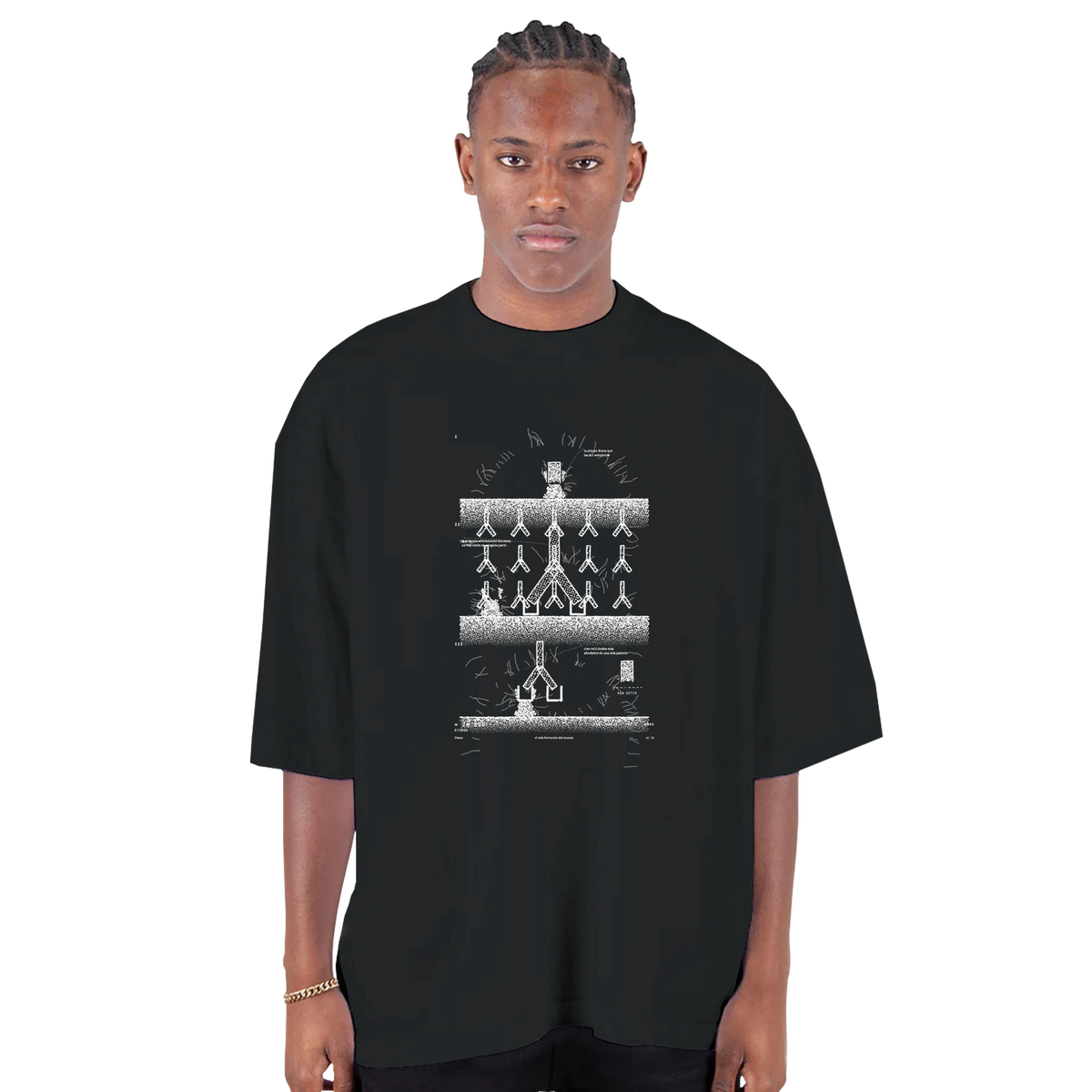 ADALIMUMAB · El Más Facturado del Mundo — Camiseta Oversized de Hombro Caído
