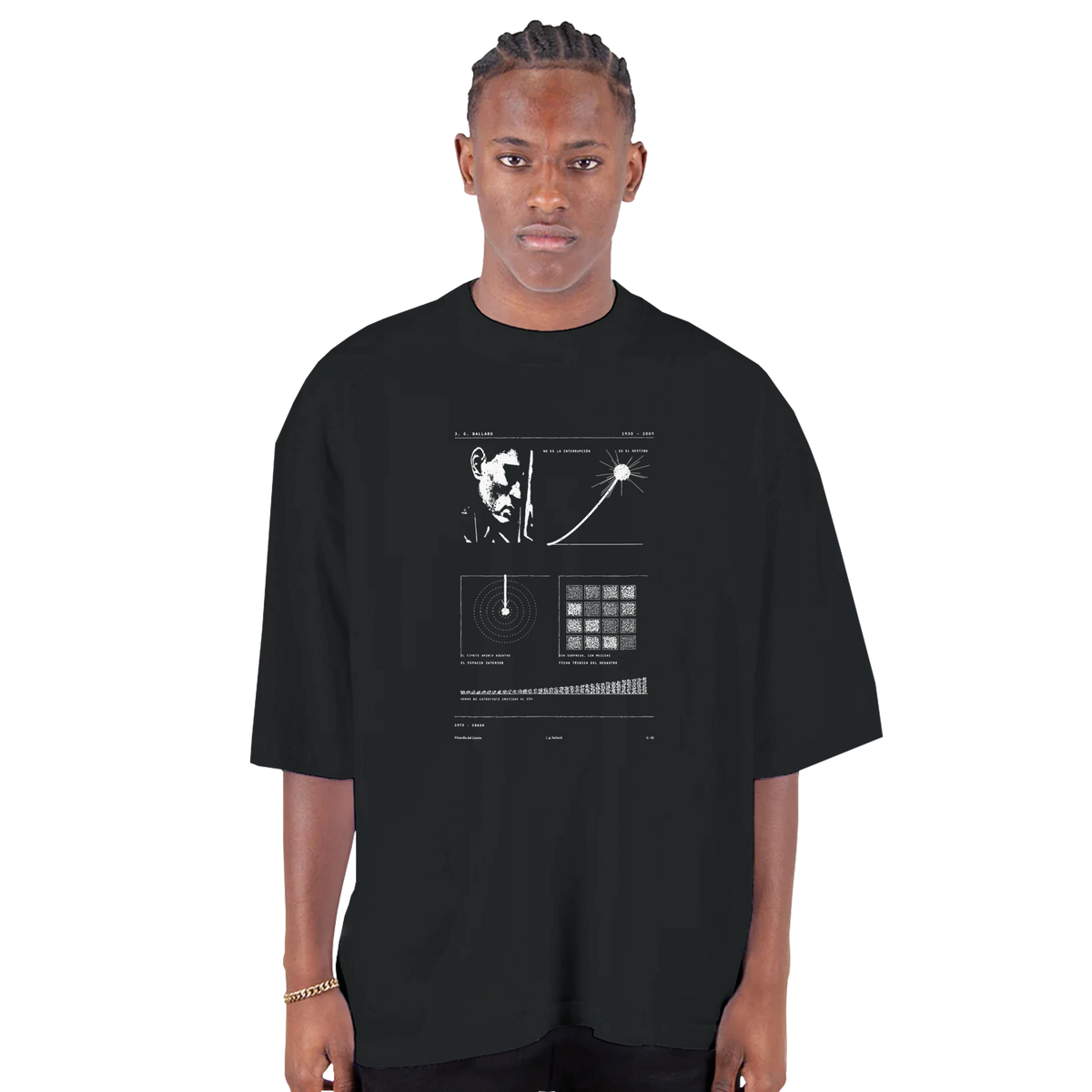 BALLARD · The Rocket Points Inwards — Oversized Drop-Shoulder T-Shirt