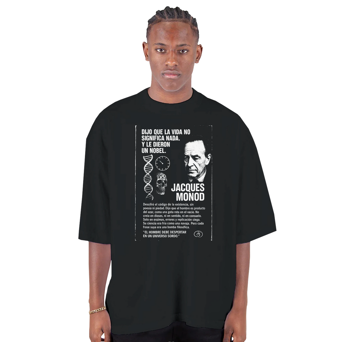 Dijo que la Vida no Significa Nada — Camiseta Oversized de Hombro Caído