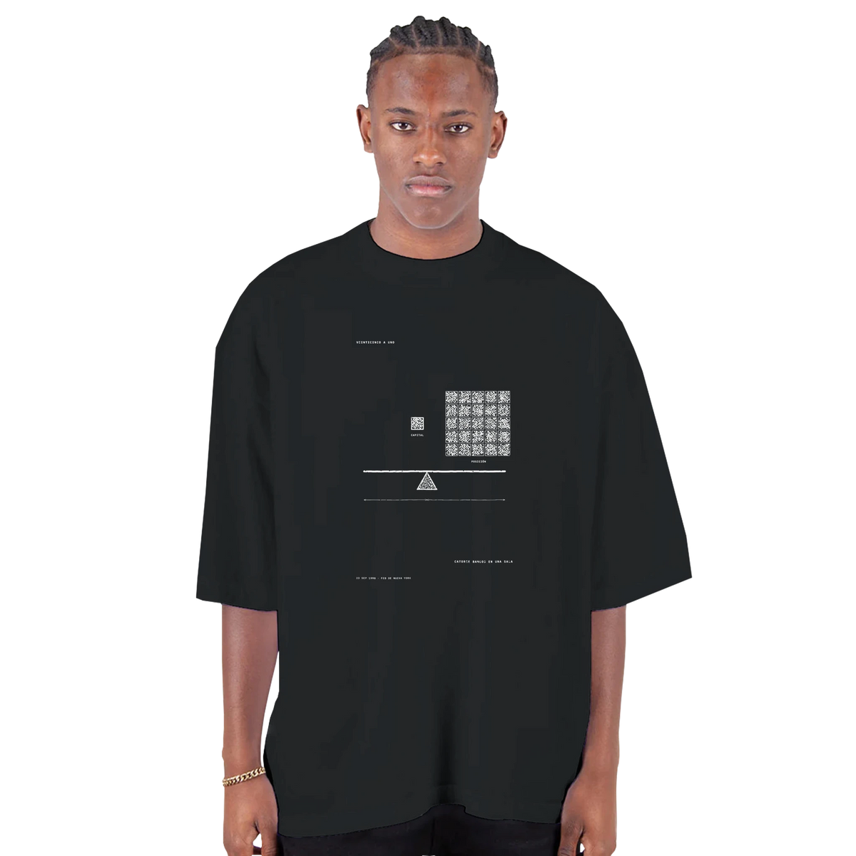 Twenty-Five to One — Oversized Drop-Shoulder T-Shirt