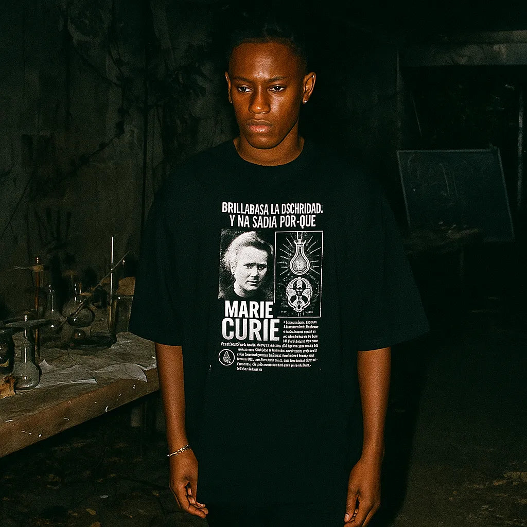 Reliquia Radiada — Camiseta Oversized de Hombro Caído