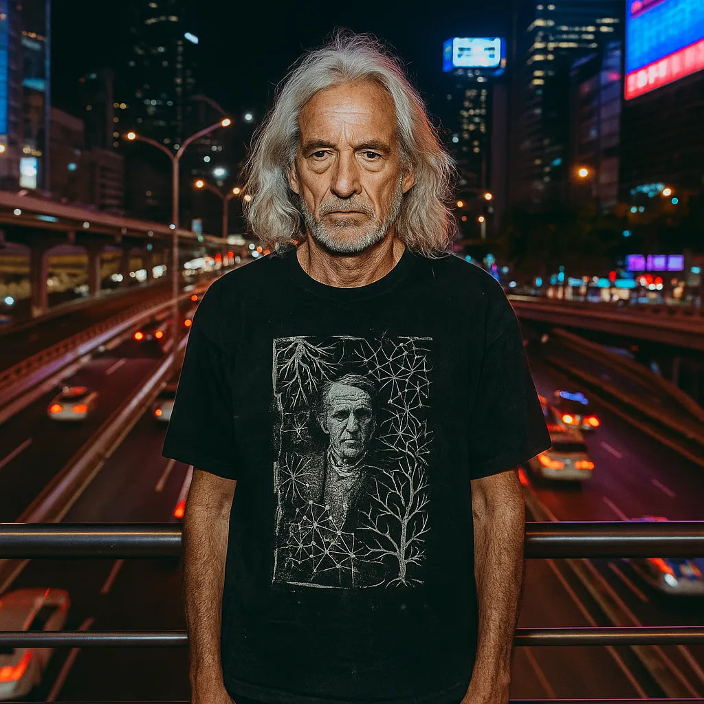 Redes Sin Centro — Camiseta Oversized de Hombro Caído