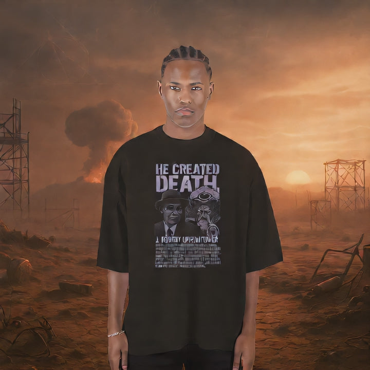 Hijo del Umbral — Camiseta Oversized de Hombro Caído